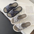 Summer new 2025 premium korean style non-slip women's slippers fashion casual shoes beach crossover sandals wholesale