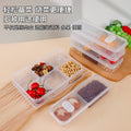 Food compartment storage box, plastic crisper box, meat and ingredients freezer box, ginger, onion and garlic box, packaging and storage, vegetable preparation box