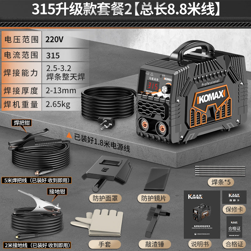 220v portable mini welding machine for home use, 315 dual voltage industrial grade all-copper 380v welder