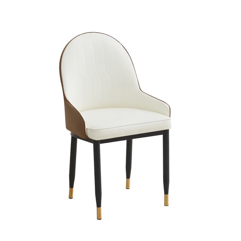 Luxury high-end chair, home leather stool, modern minimalist nordic dining chair, home living room hotel dining chair