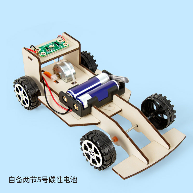 Processing custom scientific small experiment DIY voice-activated racing model technology small production gift material source manufacturer