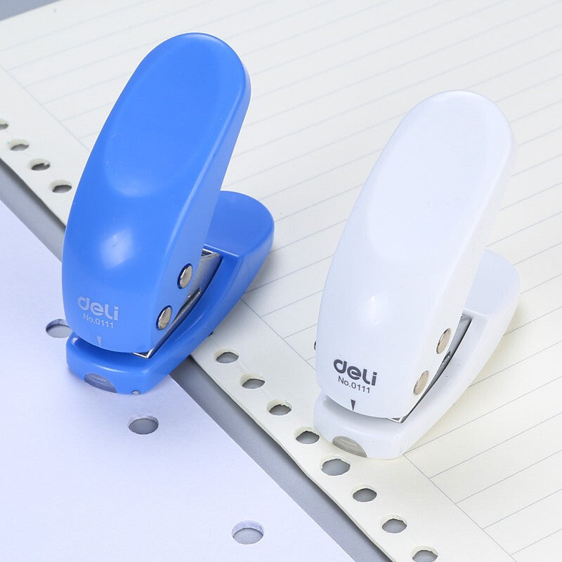 Deli Stationery 0111 Hole Punch Single Hole Handheld Hole Punch Mini Italian Portable Hole Punch Hole Punch
