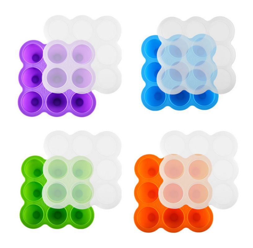 Ice cube mold ice making mold round ice grids silicone nine-hole popsicle mold ice ball mold ice making box silicone ice grids