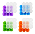 Ice cube mold ice making mold round ice grids silicone nine-hole popsicle mold ice ball mold ice making box silicone ice grids