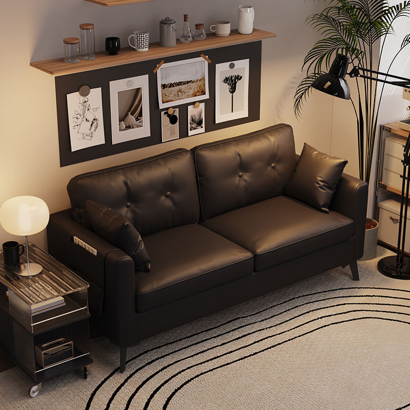 Sofa living room small apartment casual modern office business reception clothing store apartment italian leather sofa