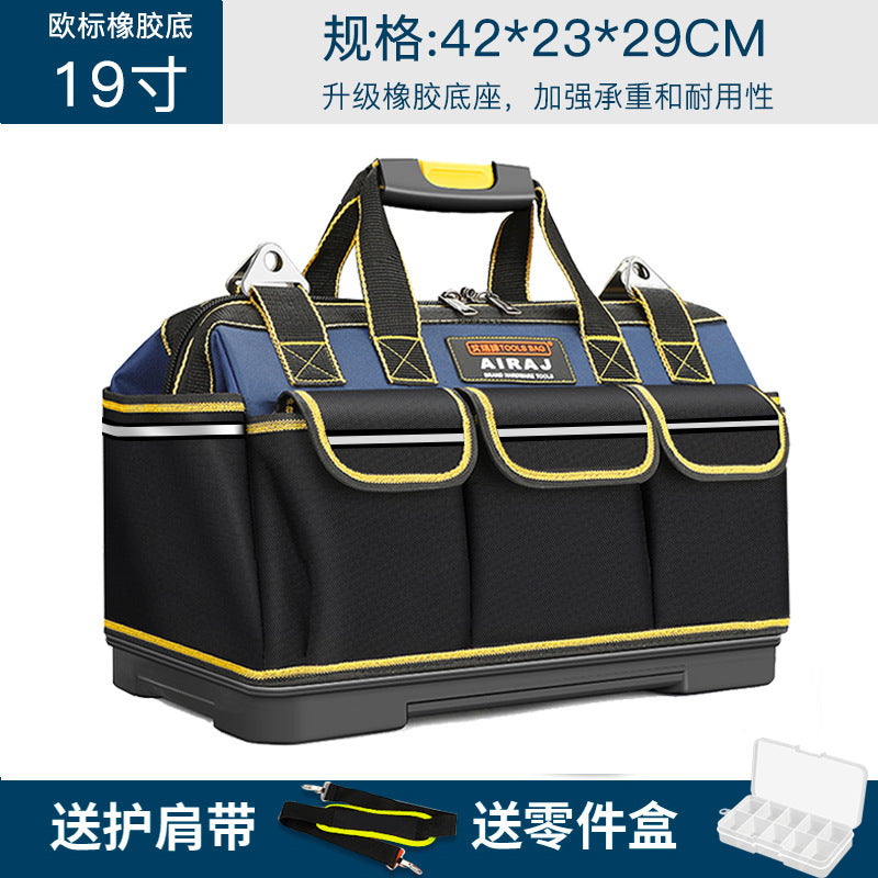 Arrizo Electric Toolkit Wholesale Multifunctional Large Portable Thickened Wear-resistant Canvas Tool Bag Storage Bag