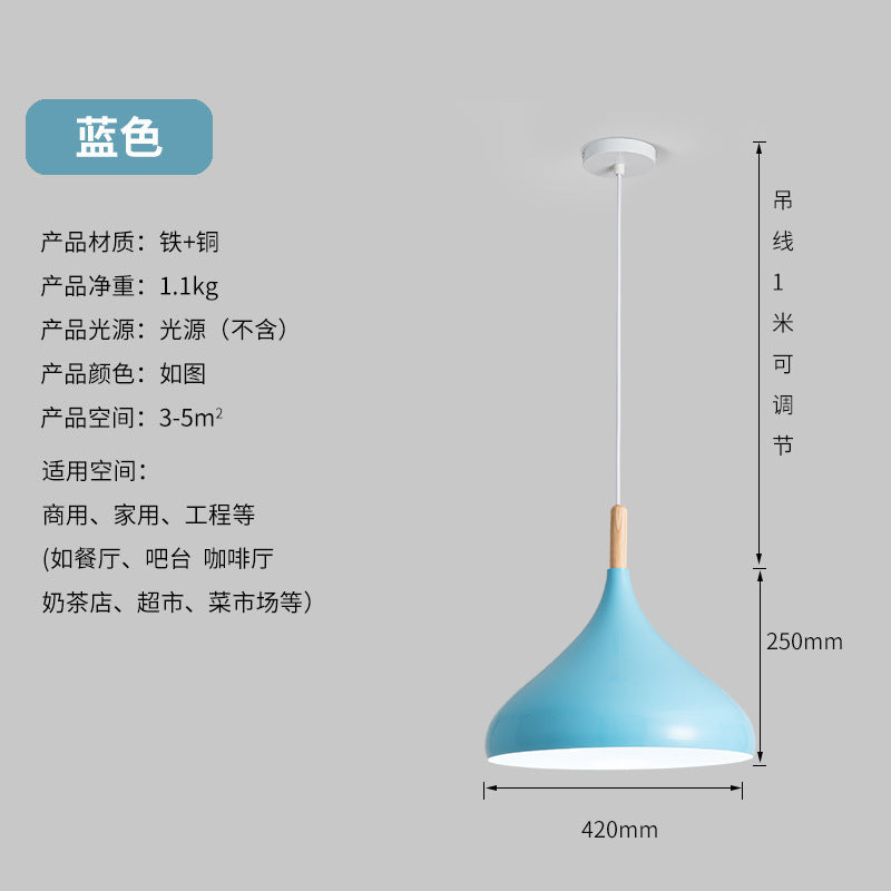 LED fresh light vegetable market fruit stall lampshade supermarket catering chandelier commercial dining chandelier color lighting chandelier