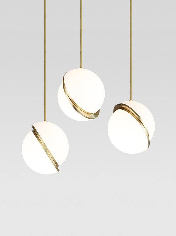 Nordic simple modern chandelier creative restaurant bar bedside art store decoration single head Internet celebrity round ball chandelier