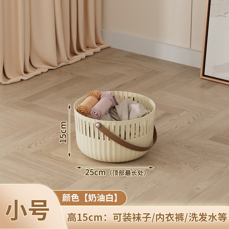 Vintage-style laundry hamper - mobile laundry basket cart - large capacity laundry basket - bathroom laundry basket organizer