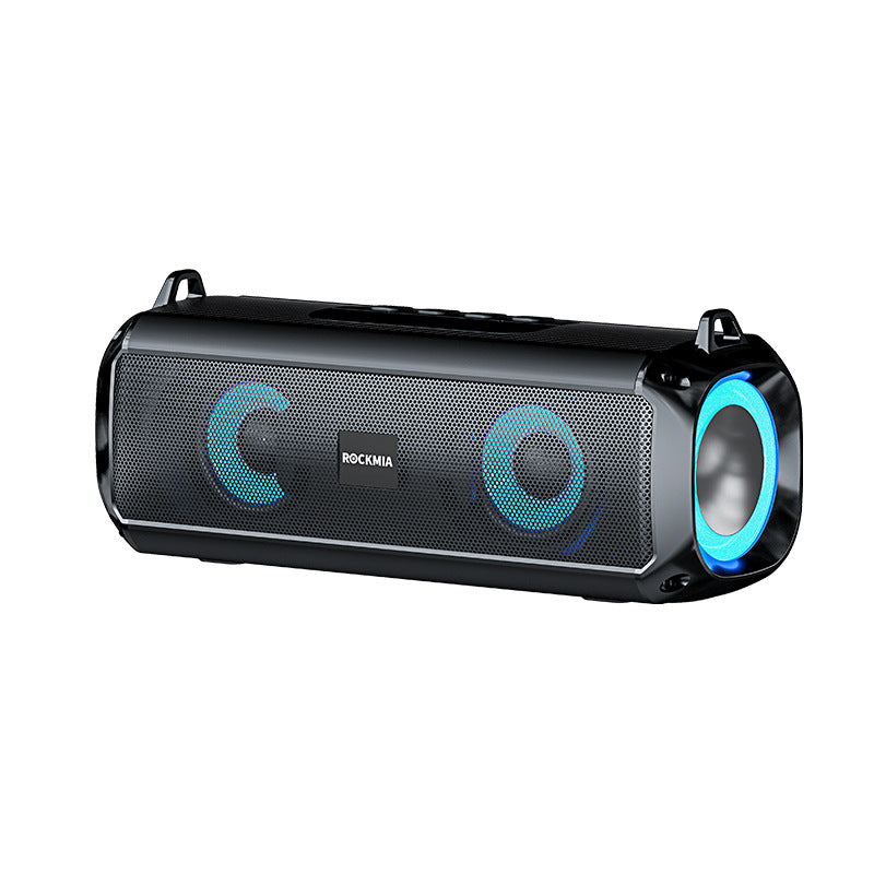 New wireless bluetooth speaker - portable subwoofer with lights, outdoor deep bass mini speaker, supports card playback