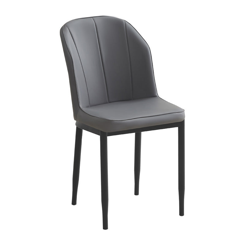 Factory direct wholesale custom backrest chairs, leather leisure chairs, restaurant negotiation chairs, home three-line chairs, dining chairs