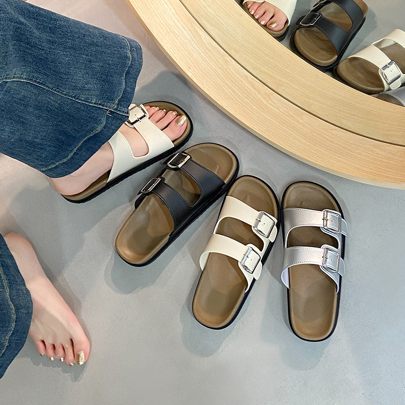 Women's summer sandals: stylish and versatile new beach shoes - high heel, platform, wedge, double buckle sandals