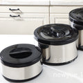Factory direct sales export cross-border exclusive thermal insulation box fresh-keeping lunch box thermal insulation bucket high-end stainless steel fresh-keeping rice bucket set