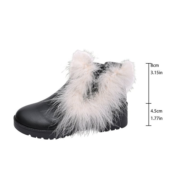 Exportplus size leather boots fall and winternew arrivalfashion style long boots furry soft bottom knee high boots fashion boots
