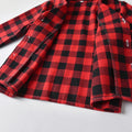 Kids' pajama set - plaid japanese style loungewear for boys and girls - spring/autumn comfortable underwear - children's sleepwear/home clothes