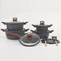12pcs soup pot, spatula and spoon set