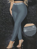 new european and american hotfix rhinestone shimmer women's leggings - elegant and stylish long pants for cross-border e-commerce