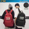 Custom high school student backpack - trendy, large capacity, couple's style, high-value design, korean style, thick, durable, and versatile backpack