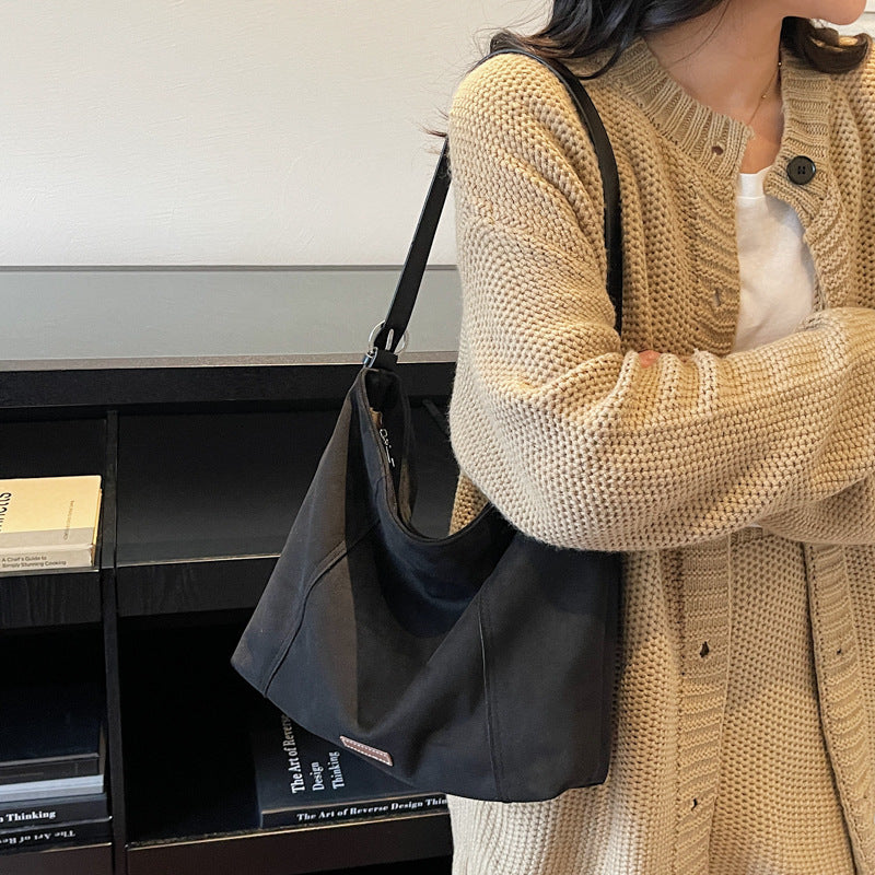 2025 new korean style crossbody bag for women - minimalist, high-quality shoulder bag, large capacity tote bag for work and commuting