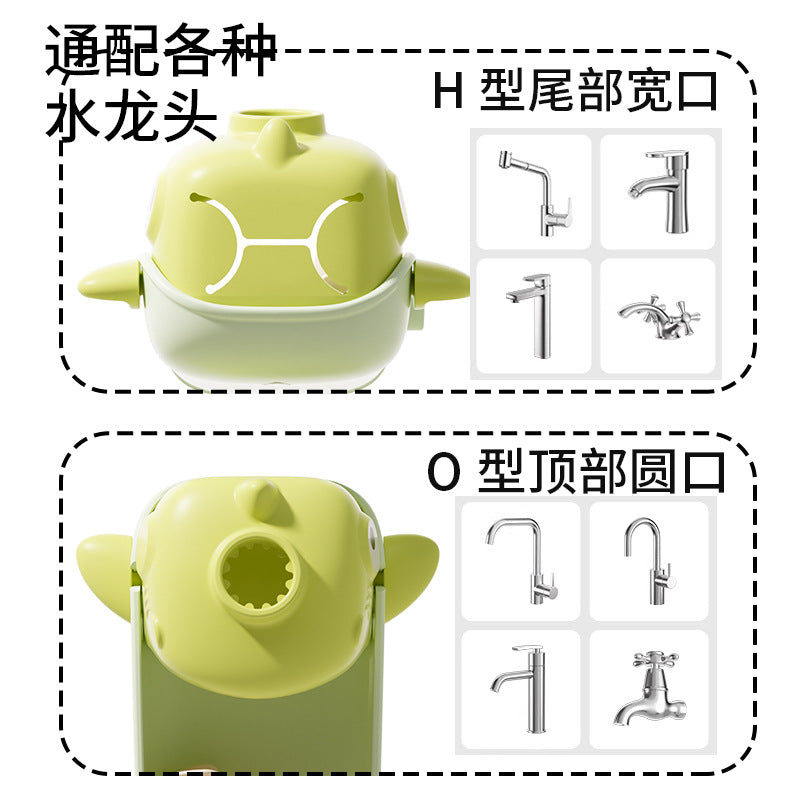Faucet extender baby hand wash long extension guide sink kids silicone neutralcute cartoon anti-splash water