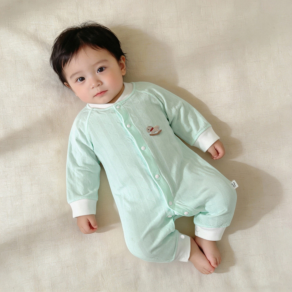 Newborn baby romper, 100% cotton long-sleeve sleepsuit, spring/autumn style, newborn 0-2 years old baby summer onesie, crawling suit