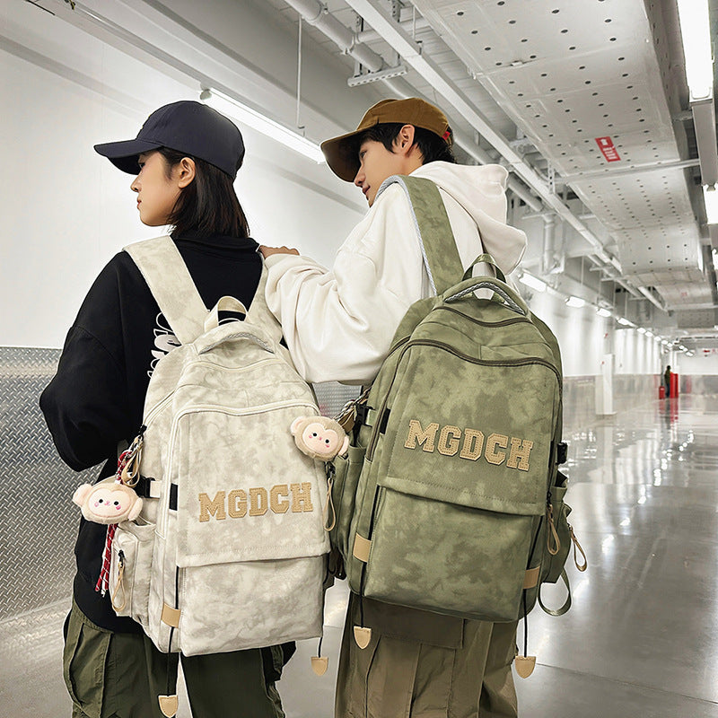School bag men's college students middle school students ins high quality wholesale junior high school girls primary school students alphabet backpack