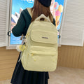 Schoolbag girl casualeasiest for match backpack college student middle school cute embroider star backpack travel backpack