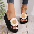 plus sizesummernew arrival home indoor and outdoor foam slippers women's platform heel sandals casual beach shoes