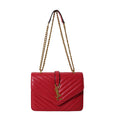Fashion gold fashion women's bag 2025new arrival chain crossbody small square bag cover bag double compartment patent leather patent leather bag