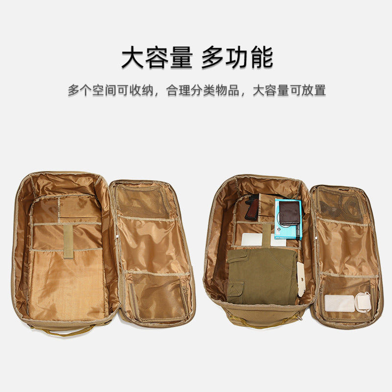 Outdoor backpack, large capacity rucksack outdoor travel hiking large capacity backpack shoulder crossbody portable