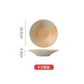 New creative ceramic plates - japanese retro round dinner plates, steak plates - wholesale for home and hotel tableware manufacturers