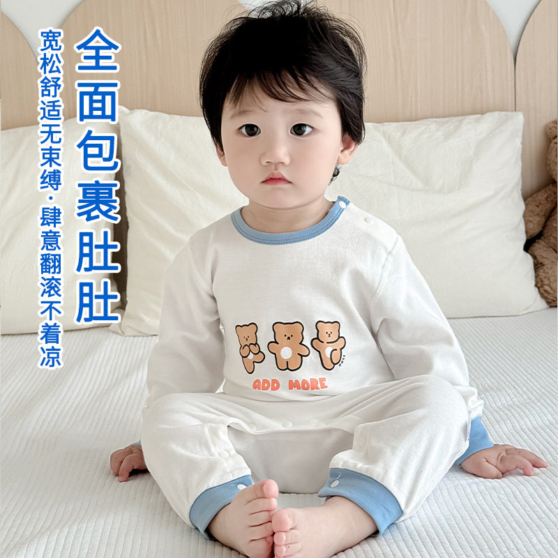 Baby cotton romper - spring/autumn newborn pajamas - adorable newborn outfit - crawling suit