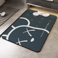 Bathroom floor mat, bathroom door non-slip foot mat, toilet diatom mud absorbent mat, quick-drying cartoon household carpet