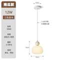 Pumpkin internet celebrity cream style chandelier bedroom bedside warm atmosphere cotton kids room living room tv background wall lamp