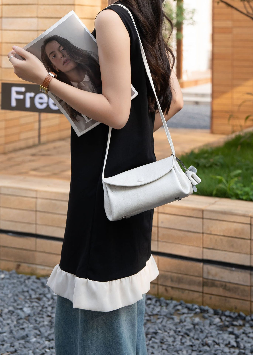 genuine leather women's bag crossbody bag fashioneasiest for match small bag cowhide shoulder bag girls classy sense oil wax leather bag