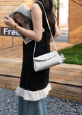 genuine leather women's bag crossbody bag fashioneasiest for match small bag cowhide shoulder bag girls classy sense oil wax leather bag