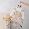 Wholesale foreign trade baby girl summer sweet princess dress  new style little girl fashionable cute faux two-piece