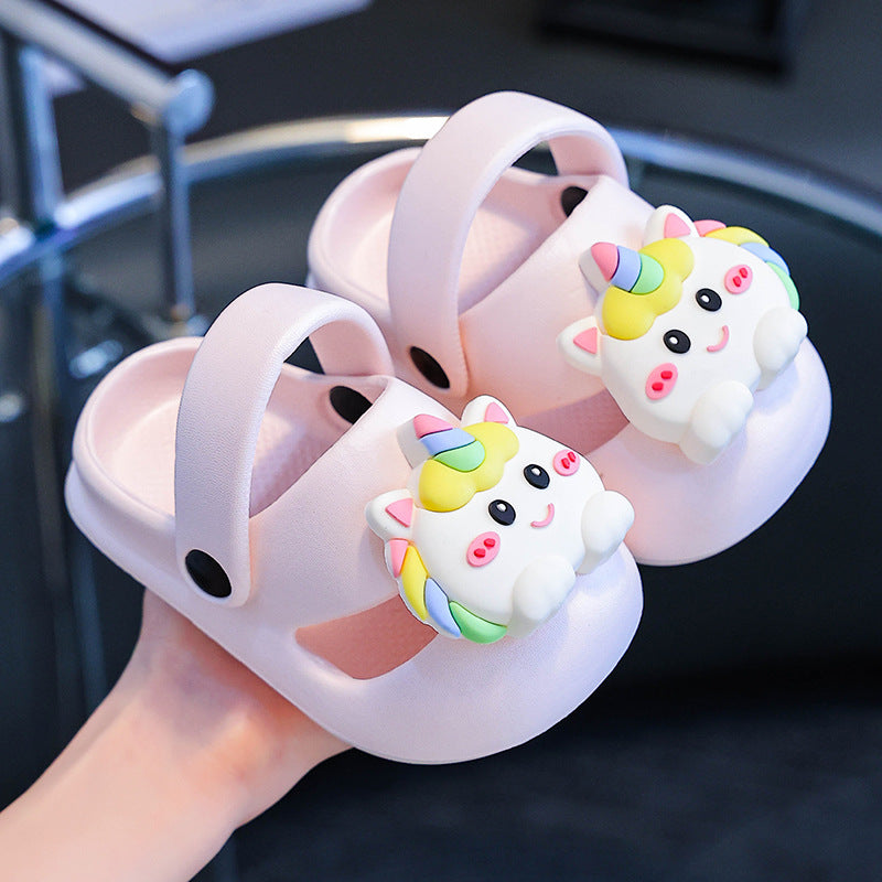 Girls' summer baby sandals infant toddler clogs beach shoes outdoor indoor slippers