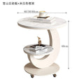 Sofa side table small coffee table living room modern italianaccessible luxury slate double layer round table corner table creative side table new arrival