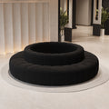 Trendy creative sofa for shopping malls, clubs, and lounges - large round sofa, reception sofa, reversible seating sofa