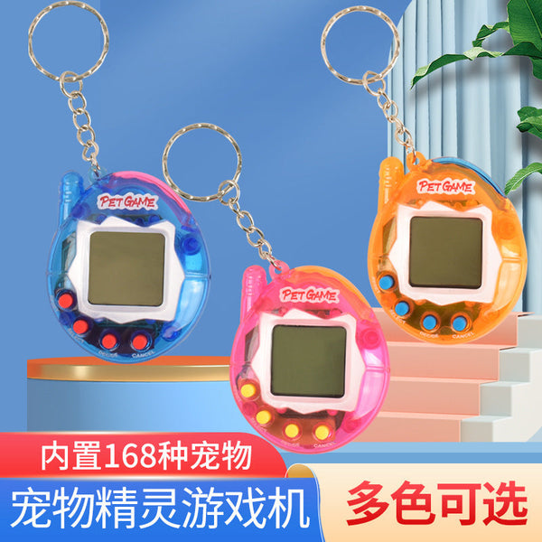 Cross-border hot sale children's miniature virtual pet toy development game machine including electricity classic nostalgic handheld mini