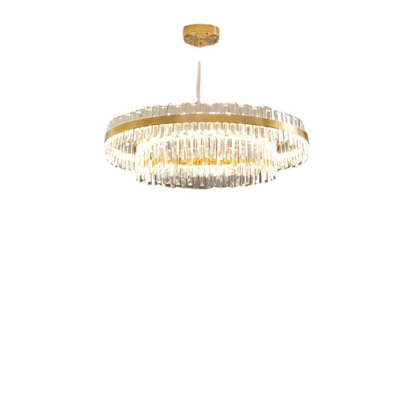 Modern living room light luxury crystal chandelier whole house package lighting simple dining room main light 2025 new lamps