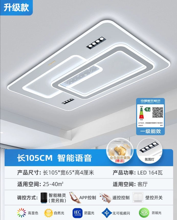 new living room lights: minimalist ceiling lights, elegant chandeliers, grand hall main lights, zhongshan lighting for the entire home
