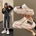 2024new arrival shit-stepping clogs for women outwearsummercutepopularthick sole nurse beach two-wear toe-cap slippers