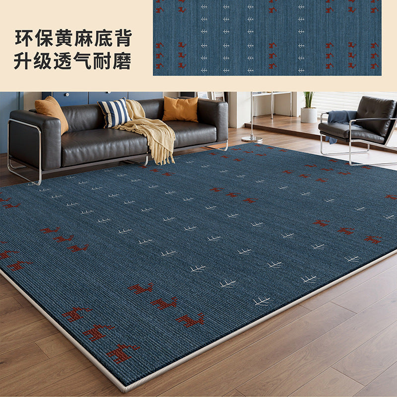 Carpet living room bauhaus blue new arrival dopamine jute coffee table thickened soundproof floor mat bedroom bedside mat