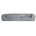 Foshan italian light luxury nubuck leather sofa american stylecasual living room nubuck velvet full buckle sofa furniture wholesale