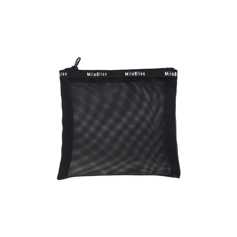 Popular black mesh multi-functional layered cosmetic bag large-capacity cosmetic storage bag portable wash bag bag bag