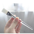 Miss rose beauty mask brush adjustable mask brush translucent white hair brush length 16cm mask brush factory wholesale