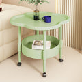 Four-leaf clover small tea table--pp material 0 formaldehyde [fruit green] + wheel