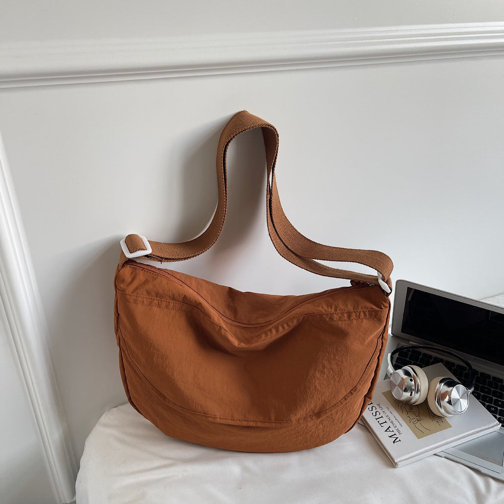 trend pure colorcasual bag women's large capacity tote bag multi-functional cloth bag easiest for match shoulder crossbody bag trendy